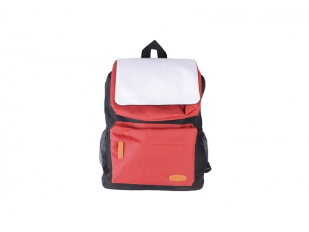 Kids School Bag (Black w/ Red Pocket)