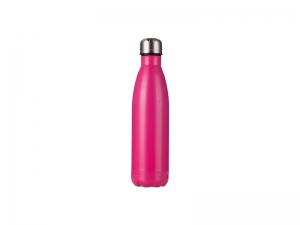 17oz/500ml Stainless Steel Cola Bottle (Rose red)