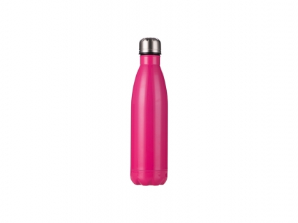 17oz/500ml Stainless Steel Cola Bottle (Rose red)