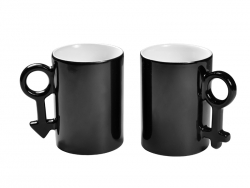 10oz Couple Color Changing Mug (Black)