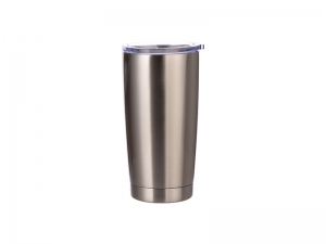 20oz Stainless Steel Tumbler (Silver)