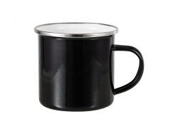 12oz Enamel Mug (Black)