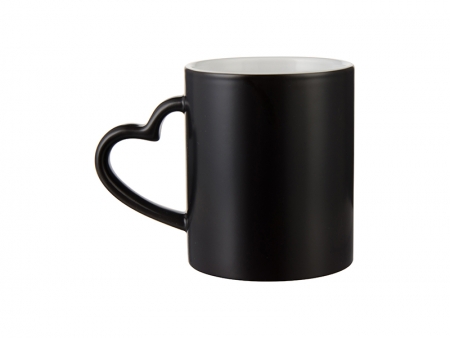 11oz Full Color Change Mug with Heart Handle