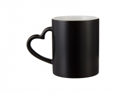 11oz Full Color Change Mug with Heart Handle