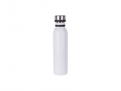 20oz/600ml Stainless Steel Flask w/ Portable Lid (White) MOQ:3000