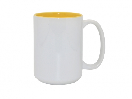 15oz Two-Tone Color Mugs - Yellow