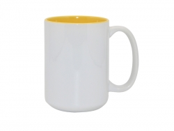 15oz Two-Tone Color Mugs - Yellow