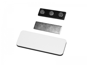 Middle Rectangular Hardboard Name Badge