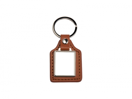 PU Key Chain(Rec, Brown)