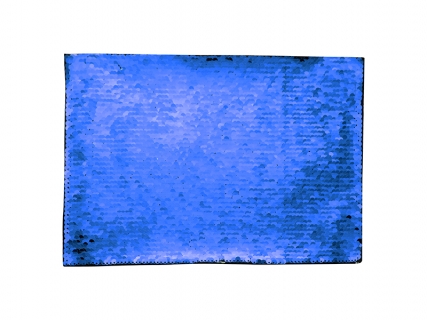 Flip Sequins Adhesive (Rect, Dark Blue W/ White)