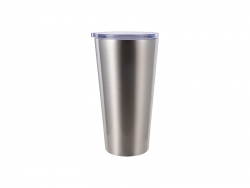 16oz/480ml Stainless Steel Tumbler (Silver)