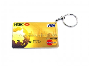 Credit Card Plastic Keychain 53*85mm