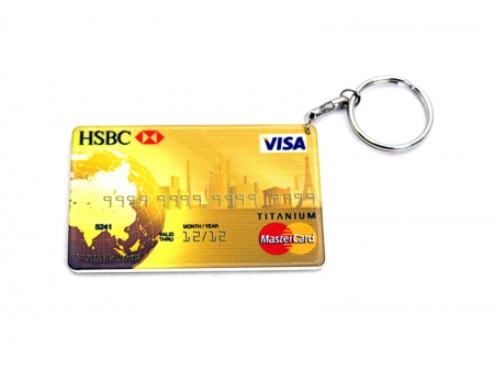 Credit Card Plastic Keychain 53*85mm
